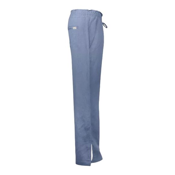 Salt Life Women's Linen Blend Elastic Waist Drawstring Pant Coastal Blue S NWT - Picture 3 of 12